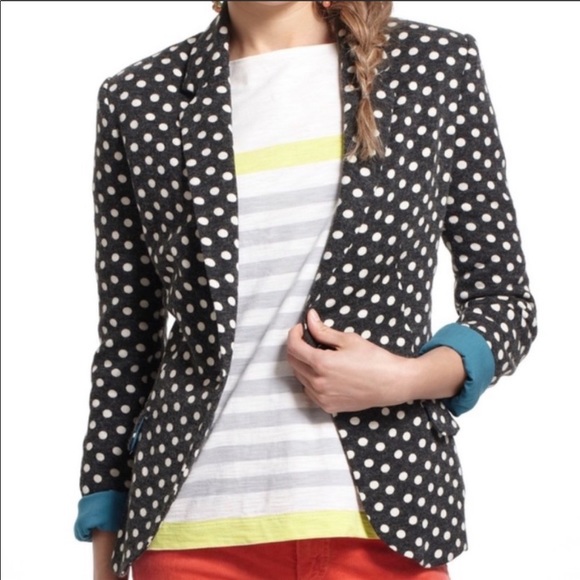 Anthropologie Cartonnier polka dot jacket - Picture 3 of 10